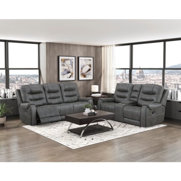 9634DGY-3 Double Reclining Sofa