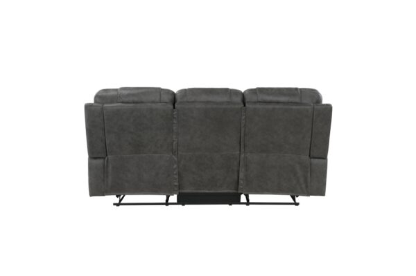 9634DGY Seating-Oberon Collection 2pc Set: Sofa, Love