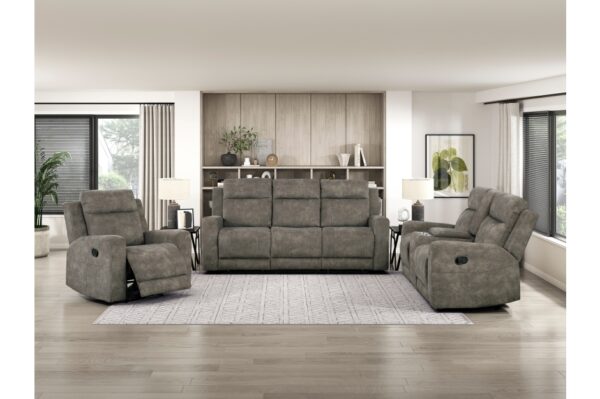 9635BR Seating-Muncie Collection 2pc Set: Sofa, Love