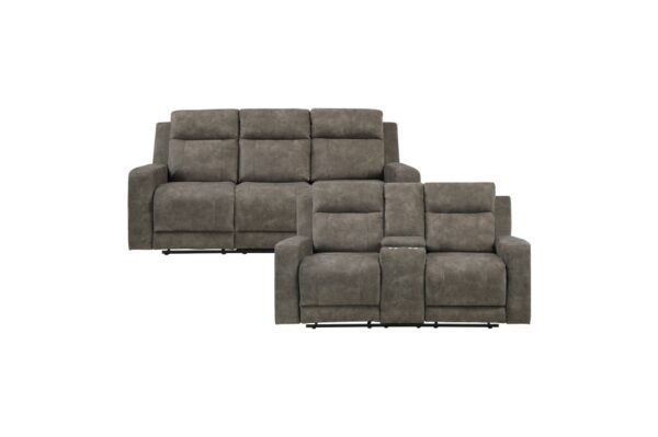 9635BR Seating-Muncie Collection 2pc Set: Sofa, Love