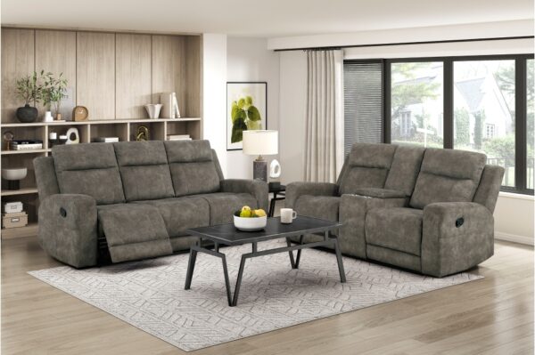 9635BR Seating-Muncie Collection 2pc Set: Sofa, Love
