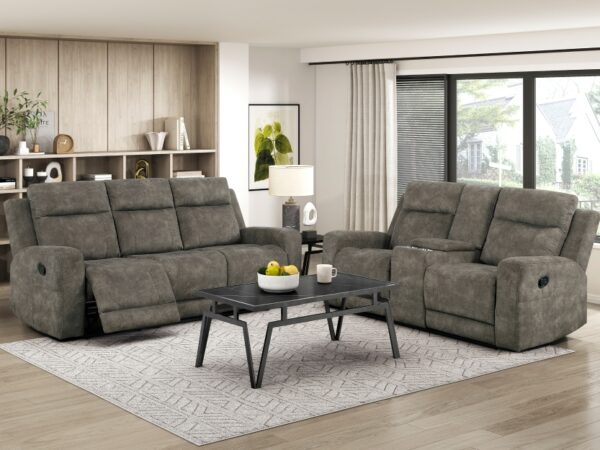 9635BR Seating-Muncie Collection 2pc Set: Sofa, Love