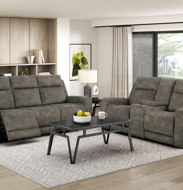 9635BR Seating-Muncie Collection 2pc Set: Sofa, Love