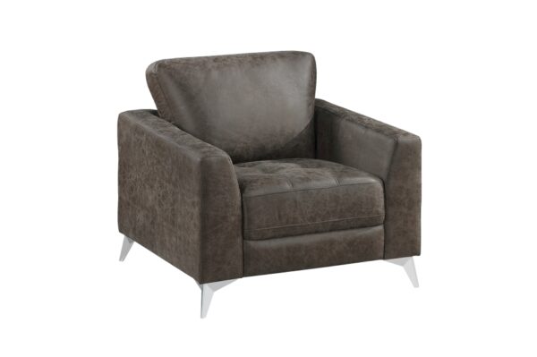 9637BRG Seating-Cazon Collection 2pc Set: Sofa, Love