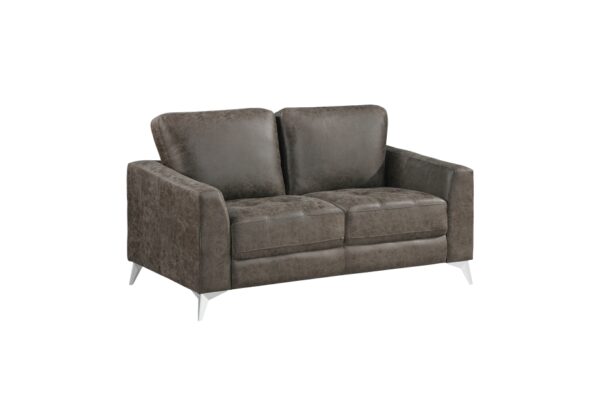 9637BRG Seating-Cazon Collection 2pc Set: Sofa, Love