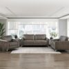 9637BRG Seating-Cazon Collection 2pc Set: Sofa, Love