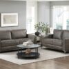 9637BRG Seating-Cazon Collection 2pc Set: Sofa, Love