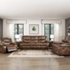 9639BR Seating-Ellicott Collection 2pc Set: Sofa, Love