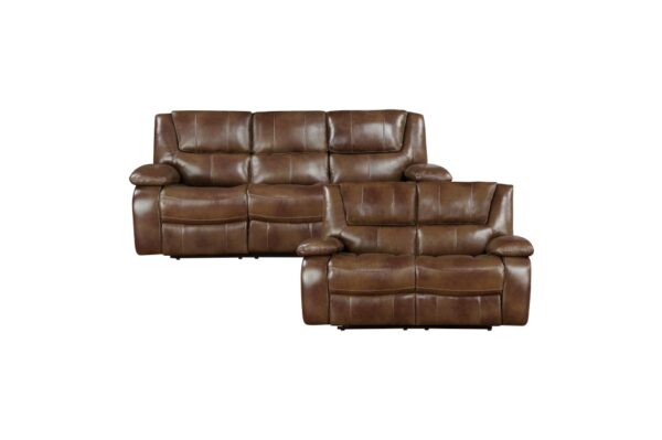 9639BR Seating-Ellicott Collection 2pc Set: Sofa, Love
