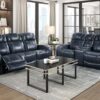 9640BU Seating-Keziah Collection 2pc Set: Sofa, Love (Power)