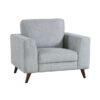 9644BGY Seating-Broadway Collection 2pc Set: Sofa, Love