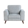 9644BGY Seating-Broadway Collection 2pc Set: Sofa, Love