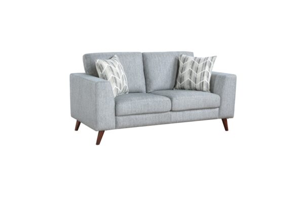 9644BGY Seating-Broadway Collection 2pc Set: Sofa, Love