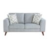 9644BGY Seating-Broadway Collection 2pc Set: Sofa, Love