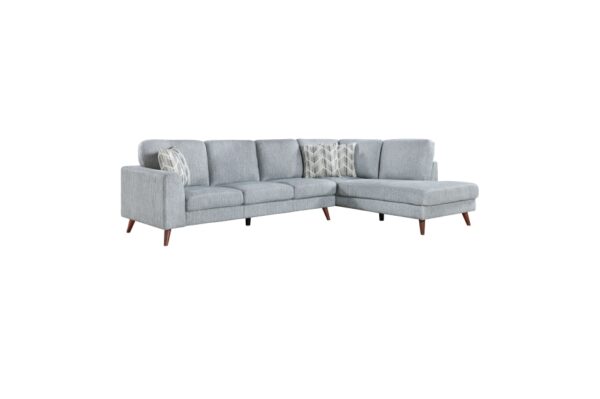 9644BGY-SC Seating-Broadway Collection 2-Piece Sectional with Right...