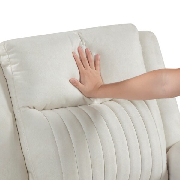 9646BE-3 Double Reclining Sofa, Beige