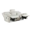 9646BE-3 Double Reclining Sofa, Beige