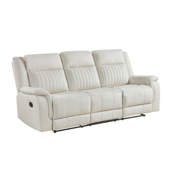 9646BE-3 Double Reclining Sofa, Beige