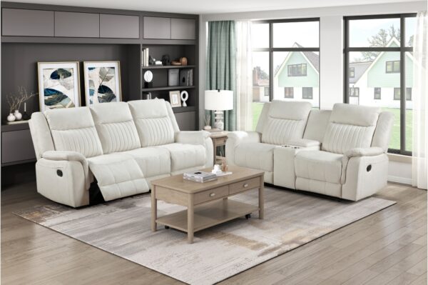 9646BE Seating-Dean Collection 2pc Set: Sofa, Love