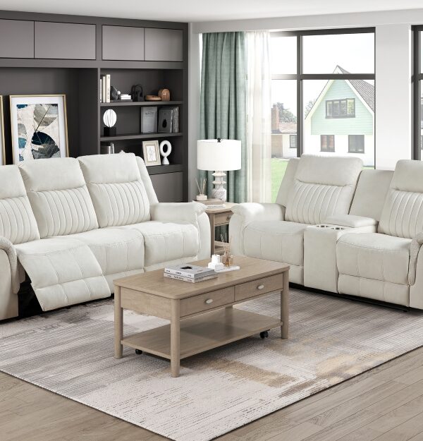 9646BE Seating-Dean Collection 2pc Set: Sofa, Love