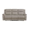 9646DV-3 Double Reclining Sofa, Dove