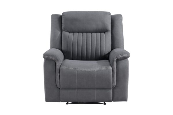 9646GY Seating-Dean Collection 2pc Set: Sofa, Love