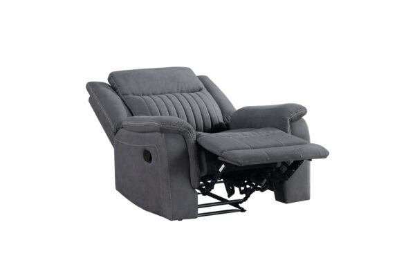 9646GY Seating-Dean Collection 2pc Set: Sofa, Love