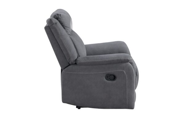 9646GY Seating-Dean Collection 2pc Set: Sofa, Love