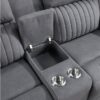 9646GY Seating-Dean Collection 2pc Set: Sofa, Love
