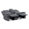 9646GY Seating-Dean Collection 2pc Set: Sofa, Love