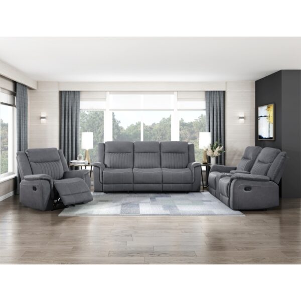 9646GY-3 Double Reclining Sofa