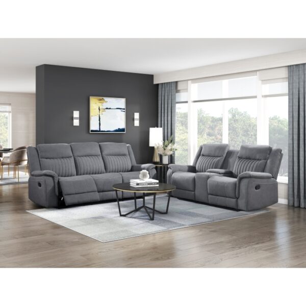 9646GY-3 Double Reclining Sofa