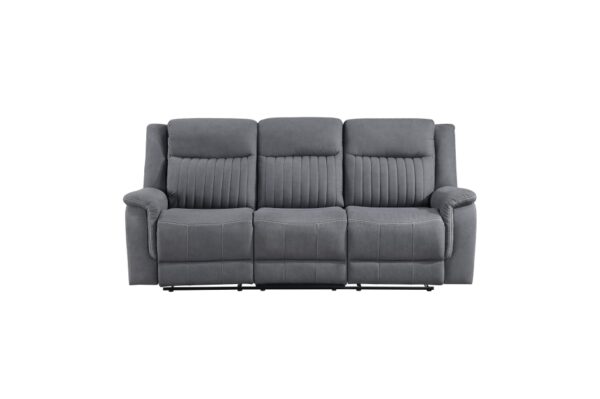 9646GY Seating-Dean Collection 2pc Set: Sofa, Love