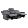 9646GY Seating-Dean Collection 2pc Set: Sofa, Love