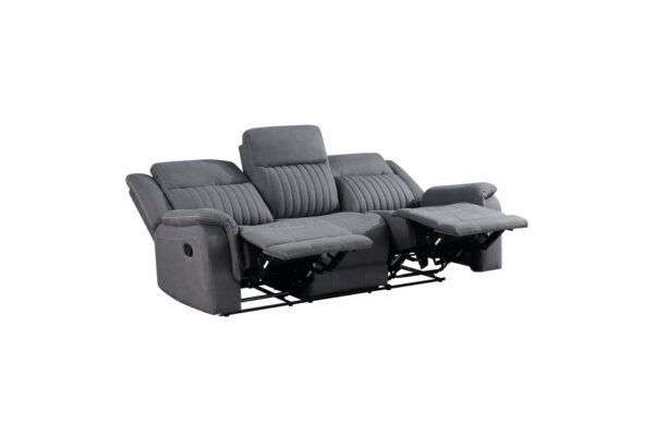 9646GY Seating-Dean Collection 2pc Set: Sofa, Love
