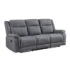 9646GY Seating-Dean Collection 2pc Set: Sofa, Love