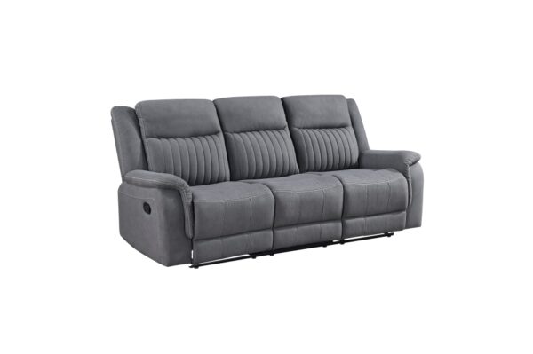 9646GY Seating-Dean Collection 2pc Set: Sofa, Love