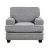 9648GY Seating-Bradford Collection 2pc Set: Sofa, Love