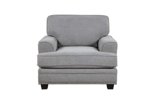 9648GY Seating-Bradford Collection 2pc Set: Sofa, Love