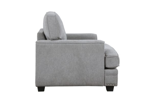 9648GY Seating-Bradford Collection 2pc Set: Sofa, Love