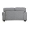 9648GY Seating-Bradford Collection 2pc Set: Sofa, Love