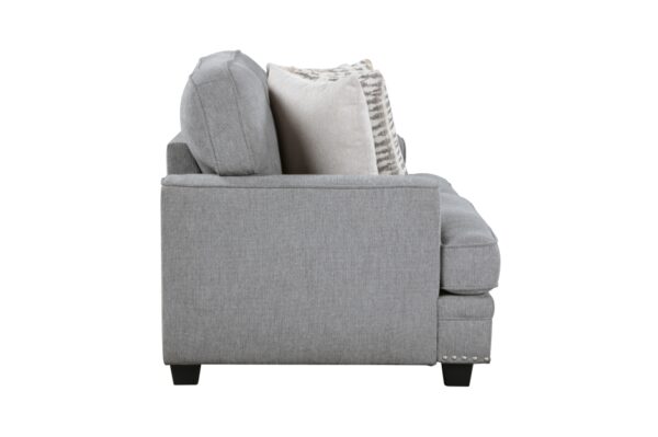 9648GY Seating-Bradford Collection 2pc Set: Sofa, Love