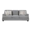 9648GY Seating-Bradford Collection 2pc Set: Sofa, Love