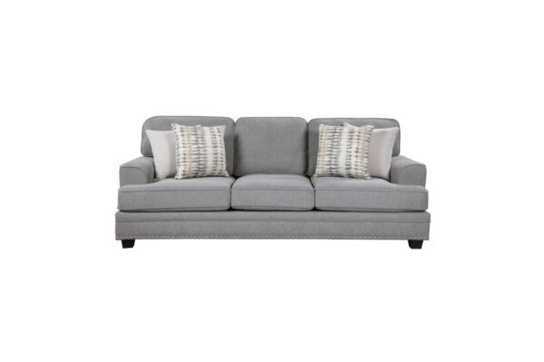 9648GY Seating-Bradford Collection 2pc Set: Sofa, Love