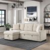 9649BE Seating-Rhett Collection 3-Piece Reversible Sectional...