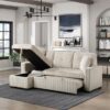 9649BE Seating-Rhett Collection 3-Piece Reversible Sectional...