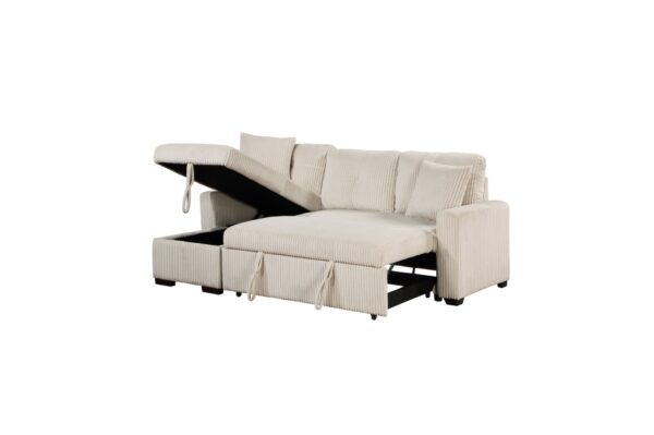9649BE Seating-Rhett Collection 3-Piece Reversible Sectional...