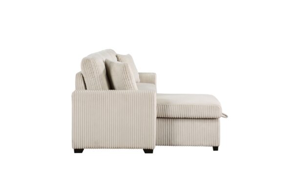 9649BE Seating-Rhett Collection 3-Piece Reversible Sectional...