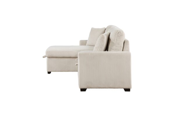 9649BE Seating-Rhett Collection 3-Piece Reversible Sectional...