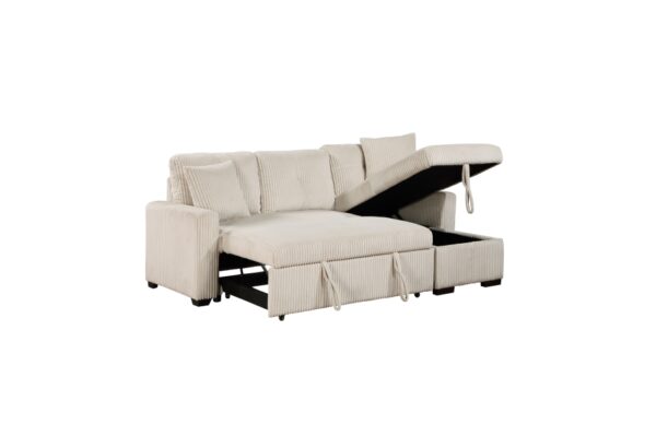 9649BE Seating-Rhett Collection 3-Piece Reversible Sectional...